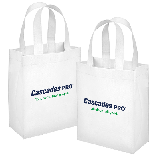 Picture of Cascades PRO Reusable Bag - Bilingual - White